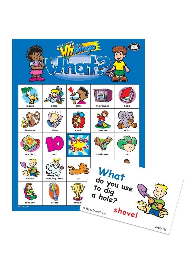 Ask & Answer® Wh Bingo Board Game - Comprehension Verbal Communication