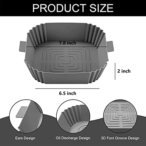 Silicone Air Fryer Liners - Silicone 2Pcs