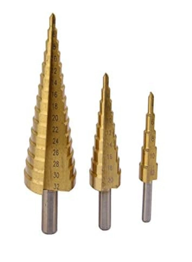 Step Cone Drill - HSS Steel Titanium 4-12/20/32mm