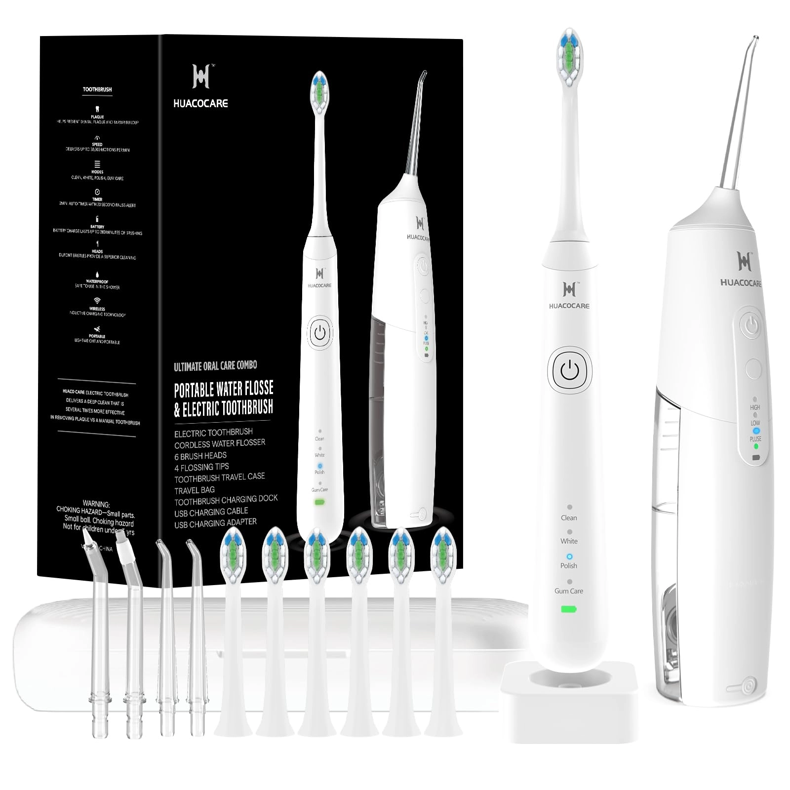 Dental Flosser - Pink + Electric Toothbrush