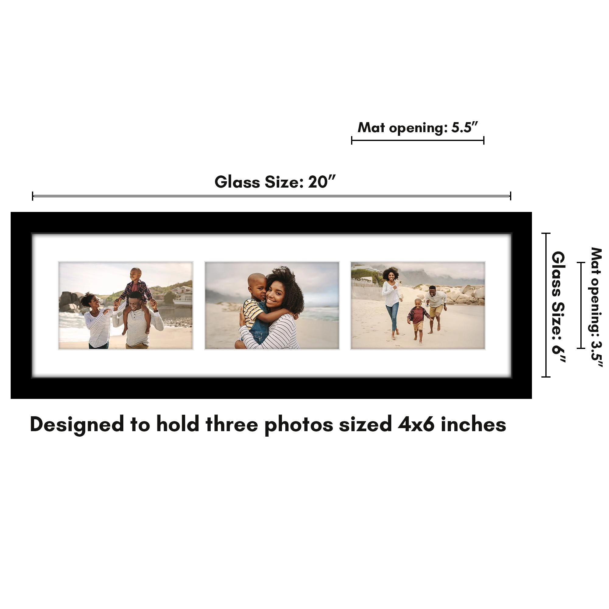 Collage Picture Frame - 6x20 3