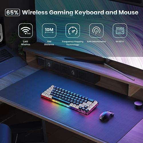 Wireless Gaming Keyboard-KB - 2.4G Wireless