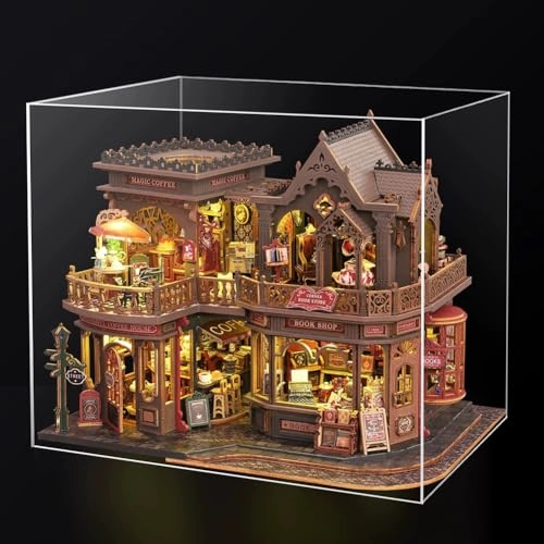 3D Wooden Puzzle Bookshelf Insert - Library of Books 1:24