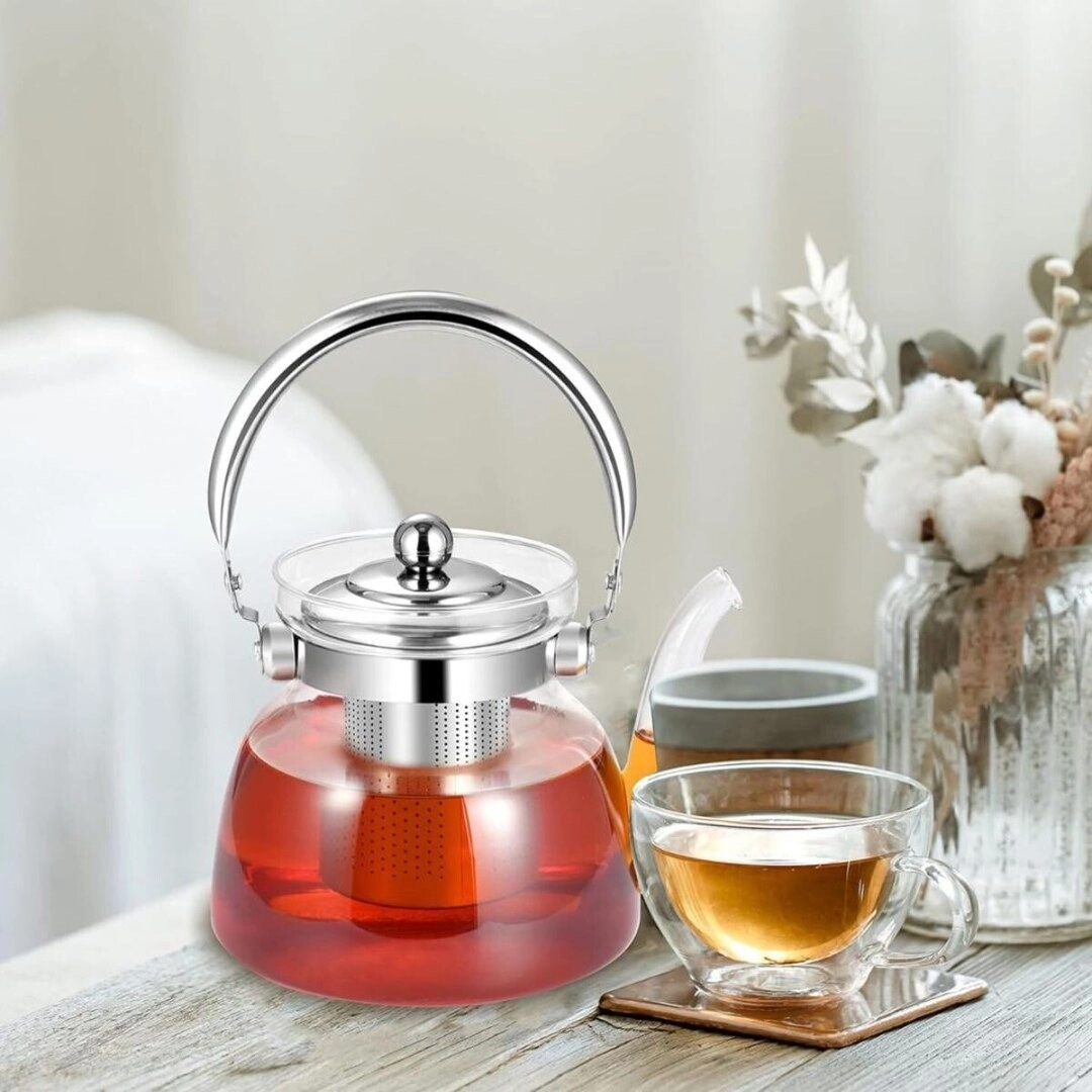 Glass Teapot - Borosilicate Glass 2200ml