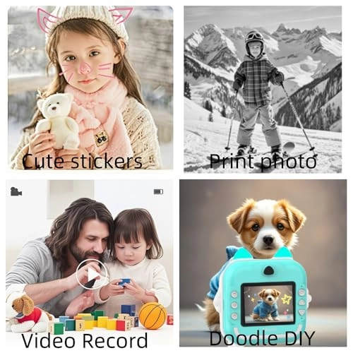 Children's Camera - 24MP Rechargeable Instant Print