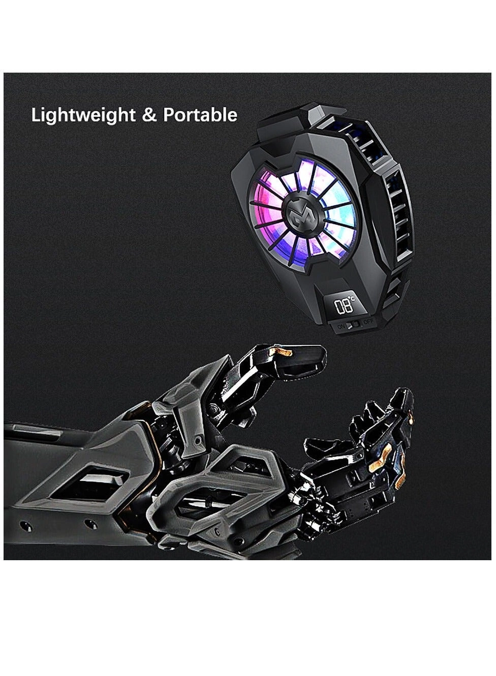 Mobile Phone Cooling Fan - 9-Blade Quiet Fan 65-85mm