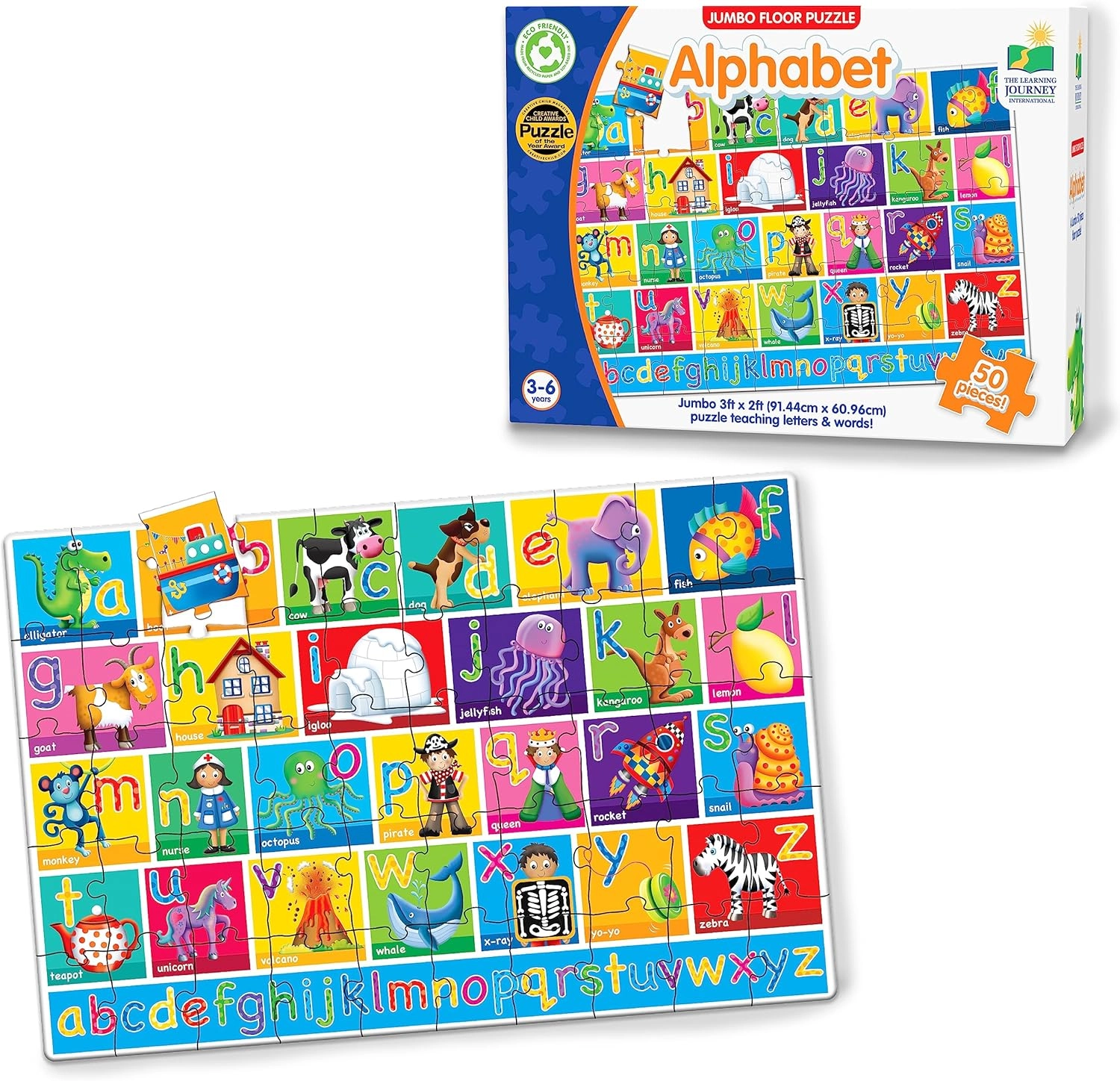 The World Mall JFP-ALPHABET FLOOR PUZZLE