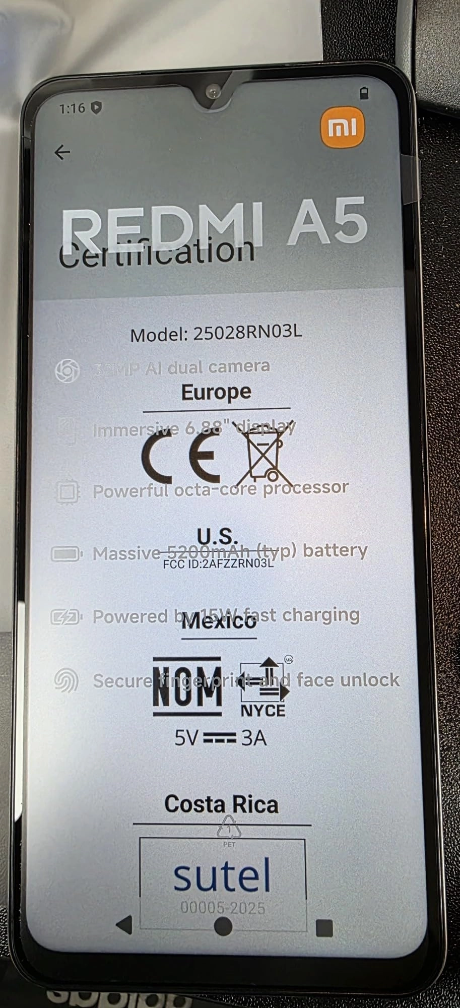 Redmi A5 - 3GB 64GB
