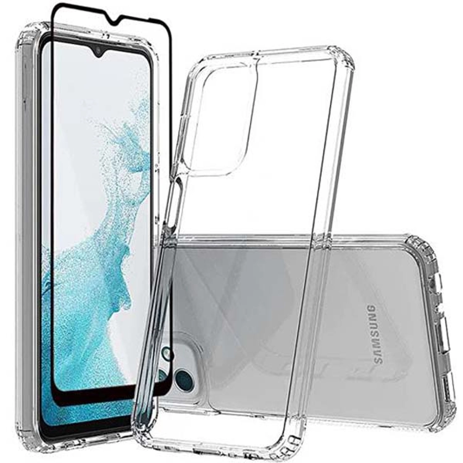 Case Clear With Screen Protector for Galaxy S23 Ultra