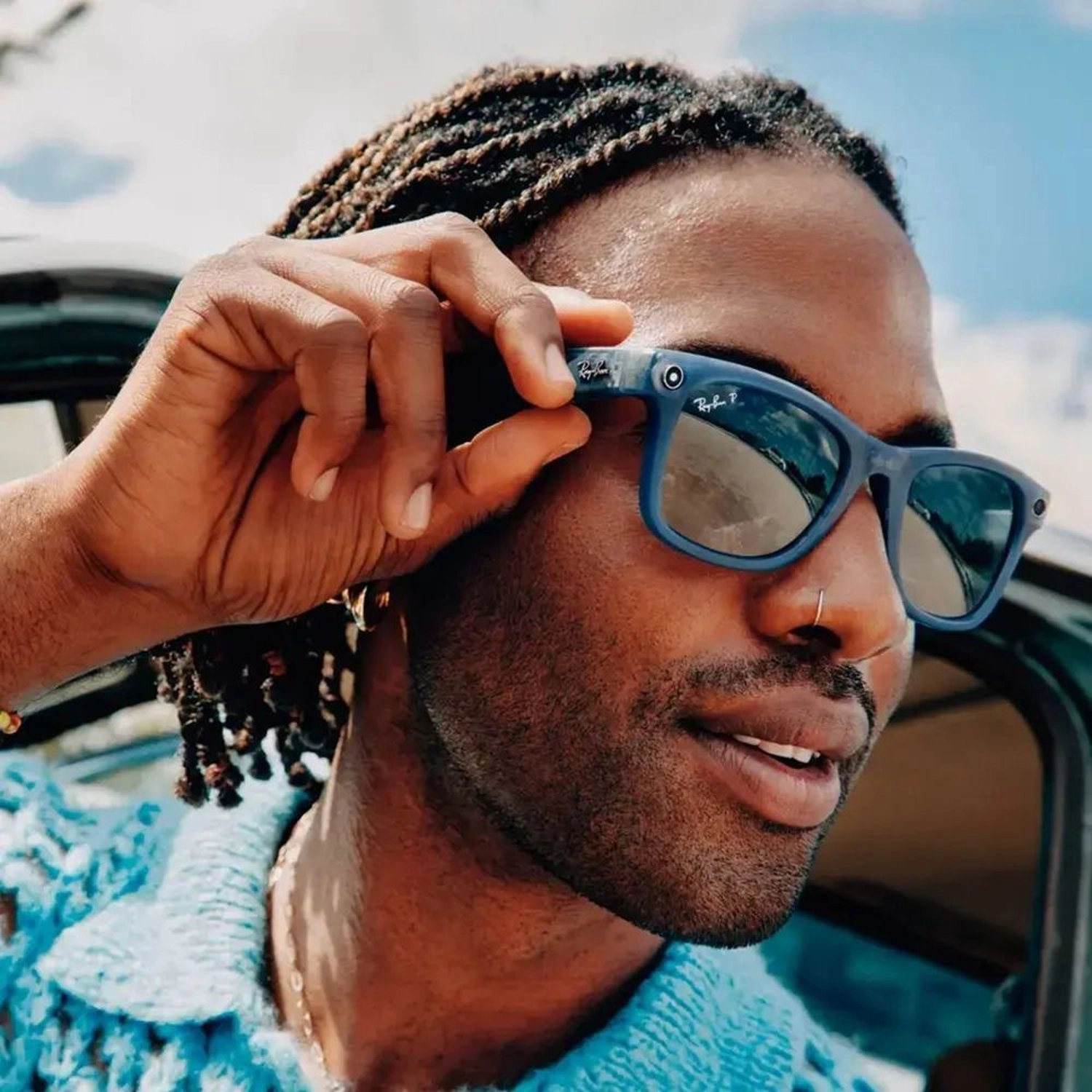 601ST353 - Wayfarer Large Smart Glasses Matte Black