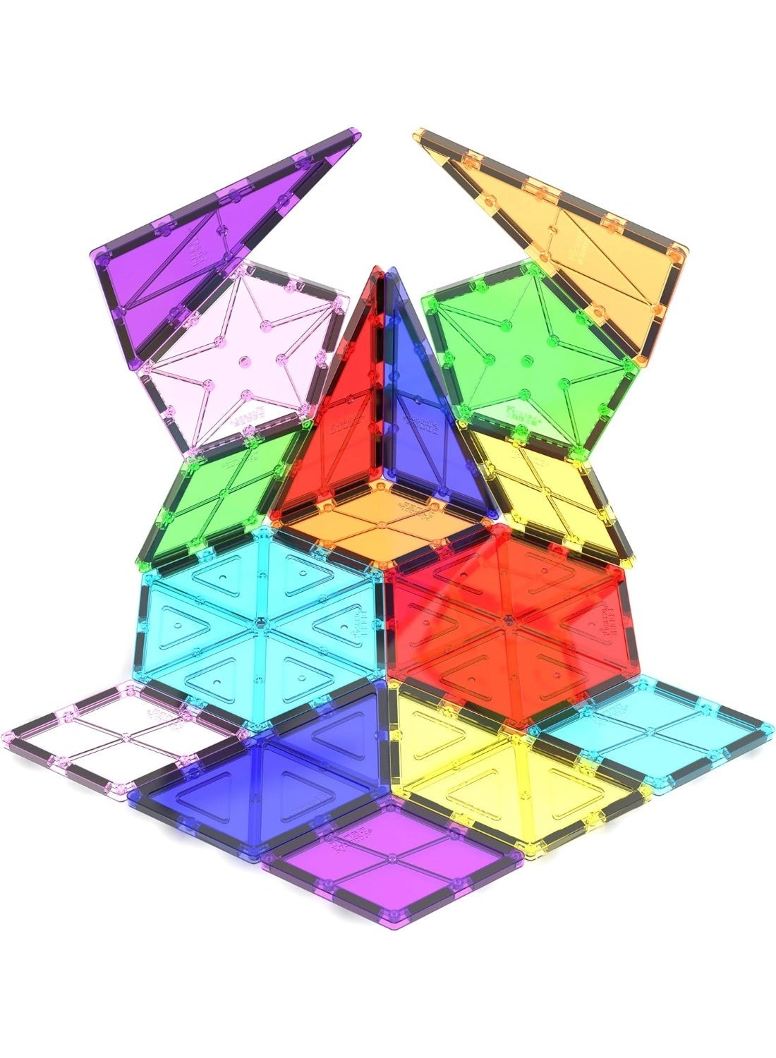 PicassoTiles Magnetic Tiles 3D Geometry - 16 pcs