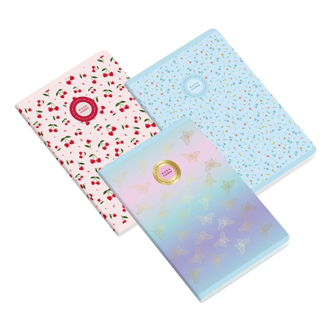 Moonflower Campus A4 Softcover - Lined 25 Sheets