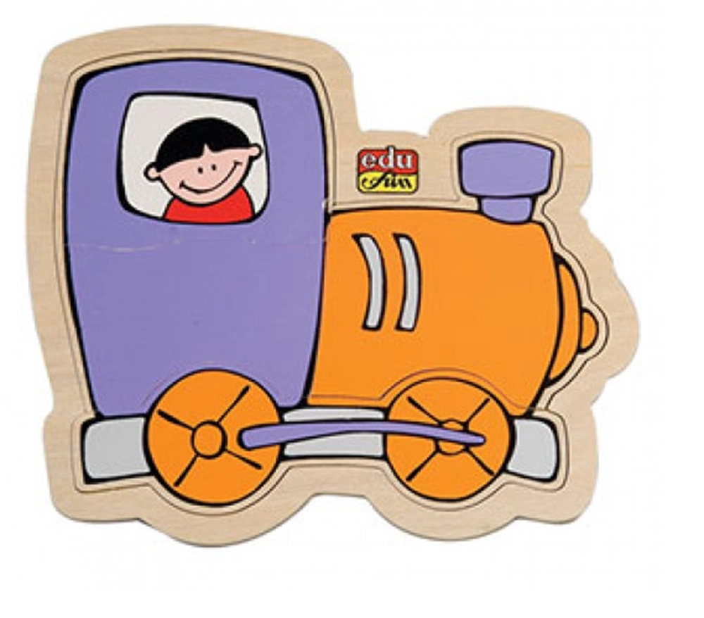 Edu Fun Find What Underneath Train Puzzle - Suitable for 3.5 years and above 5 Pcs
