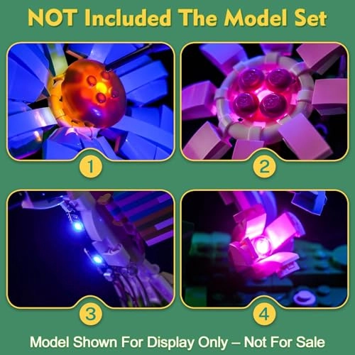 Light kit Compatible with Lego 31384 Wild Animals: Colorful Hummingbird