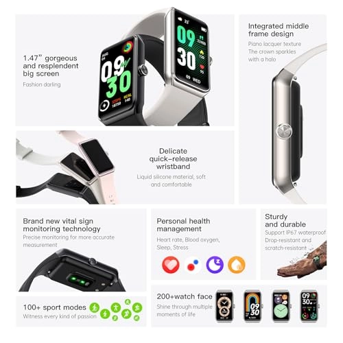 Z147C82 - 1.47" HD Touchscreen Heart Rate Monitor