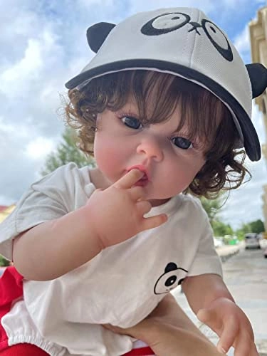 Reborn Doll - 55 cm Silicone Vinyl Brown Eyes