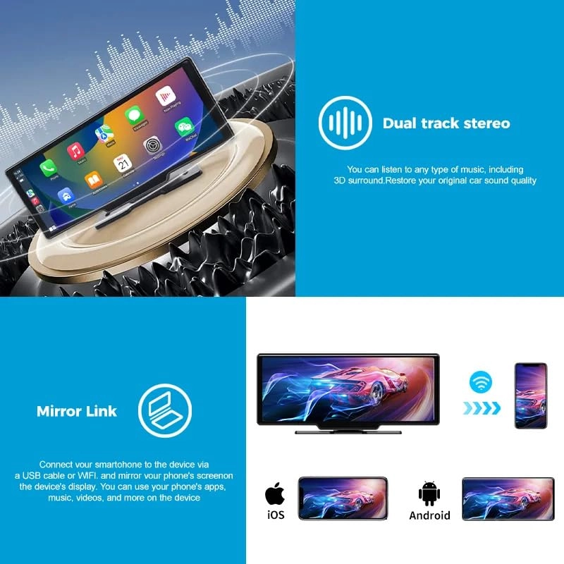 Car Display Dashboard Monitor - 10.26-Inch