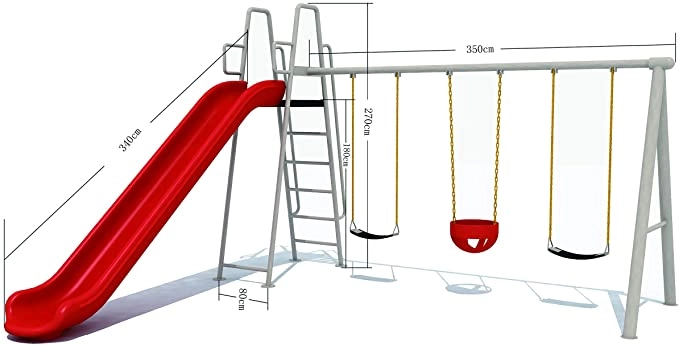 Multi Purpose Kids Outdoor Playing Equipments - 770x320x280cm 2+ Years