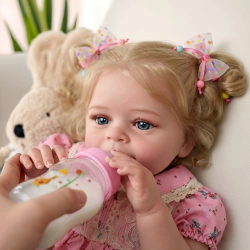 Reborn Baby Doll - 17-Inch Soft Cloth Body Sleeping Ages 3+