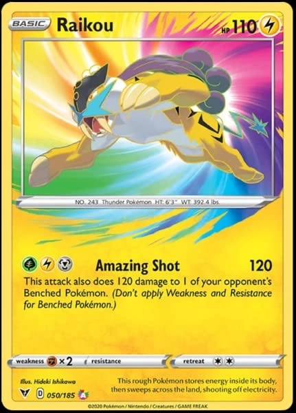 Pokémon Raikou 050/185 - Vivid Voltage