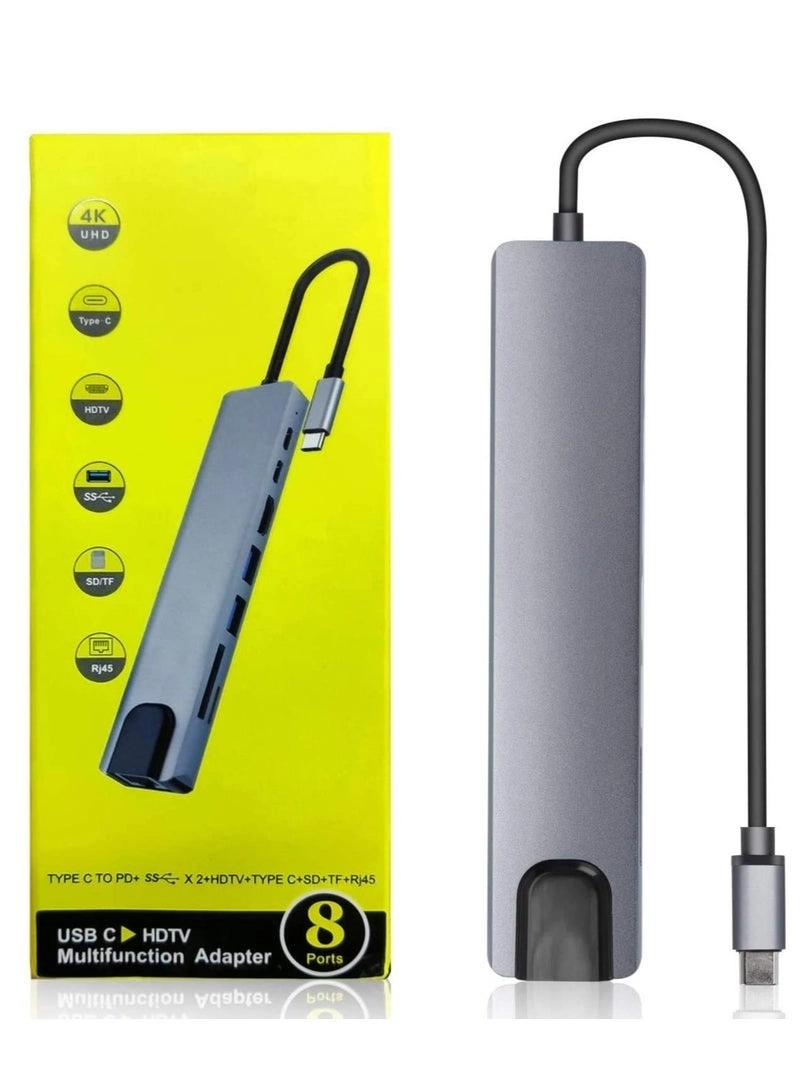 USB C Hub - 10-in-1 4K HDMI Ethernet