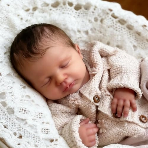 LOULOU Reborn Baby Doll - 20 Inch Soft Cloth Body & Vinyl Limbs Sleeping Ages 3+