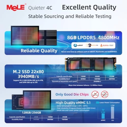 Quieter4C - 8GB 128GB N150
