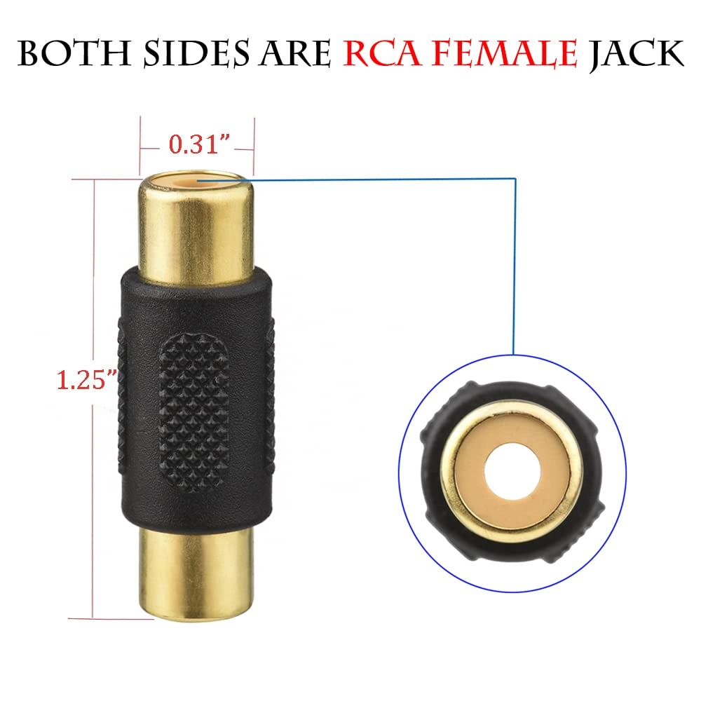 RCA Female to Female Coupler Pack