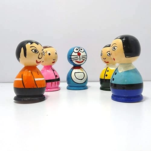 Neoteric Doremon Family Peg Dolls - 36 months - 7 years 5 pieces