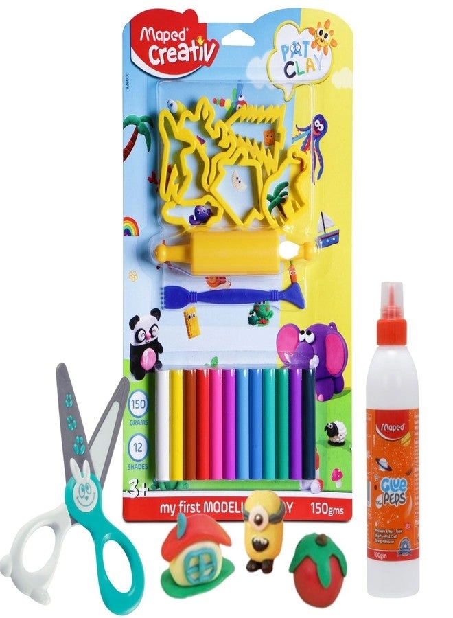 Maped 3-in-1 Clay Modelling Set Kit