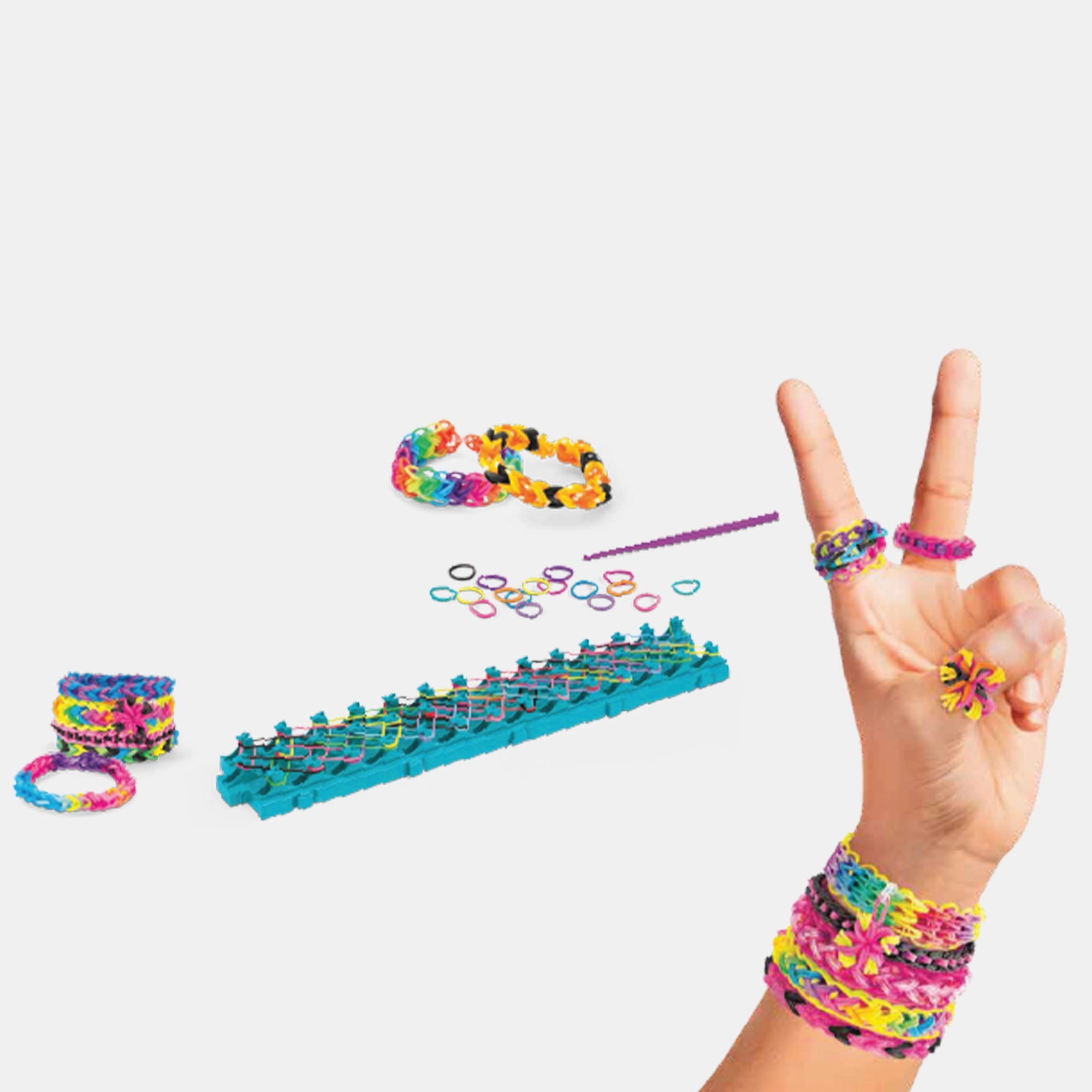 Rubber Band Loom - 400 latex-free bands 15 bracelets