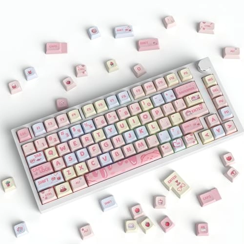 PBT Keycaps XDA Profile - 133 Keycaps Black-White