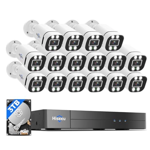 Wired Security Camera System - 16PCS 16CH 5MP