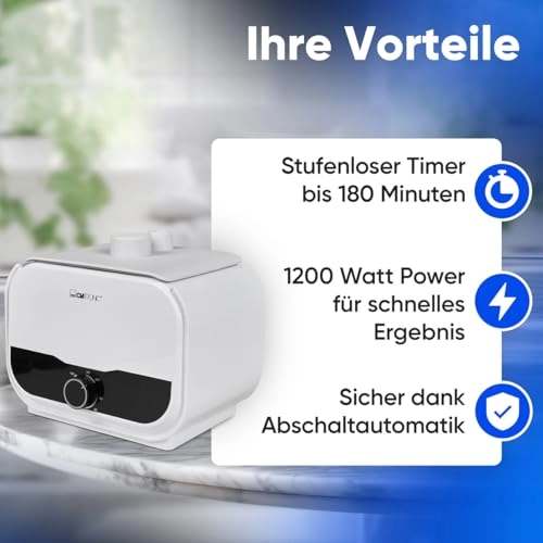 HBB 3734 - Upright garment steamer 1200W White