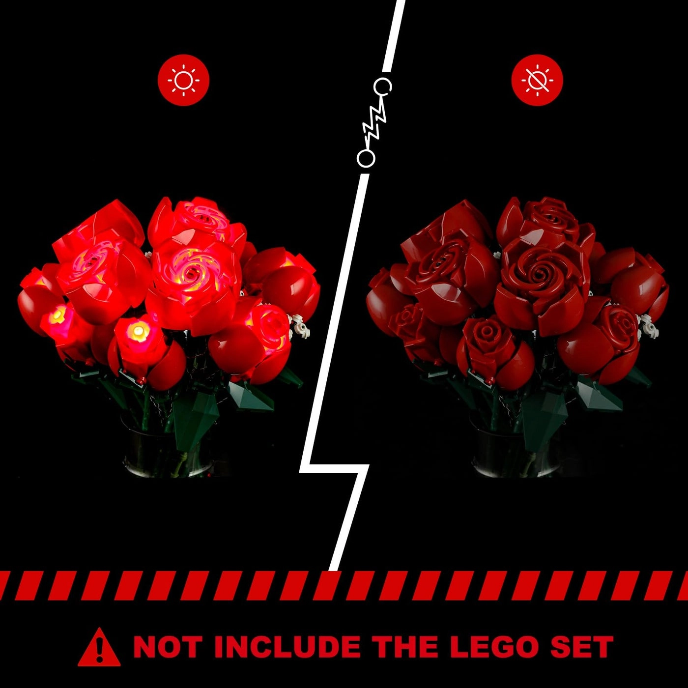 LED Lighting Kit for Lego Icons The Bouquet of Roses - Compatible with Lego 10328