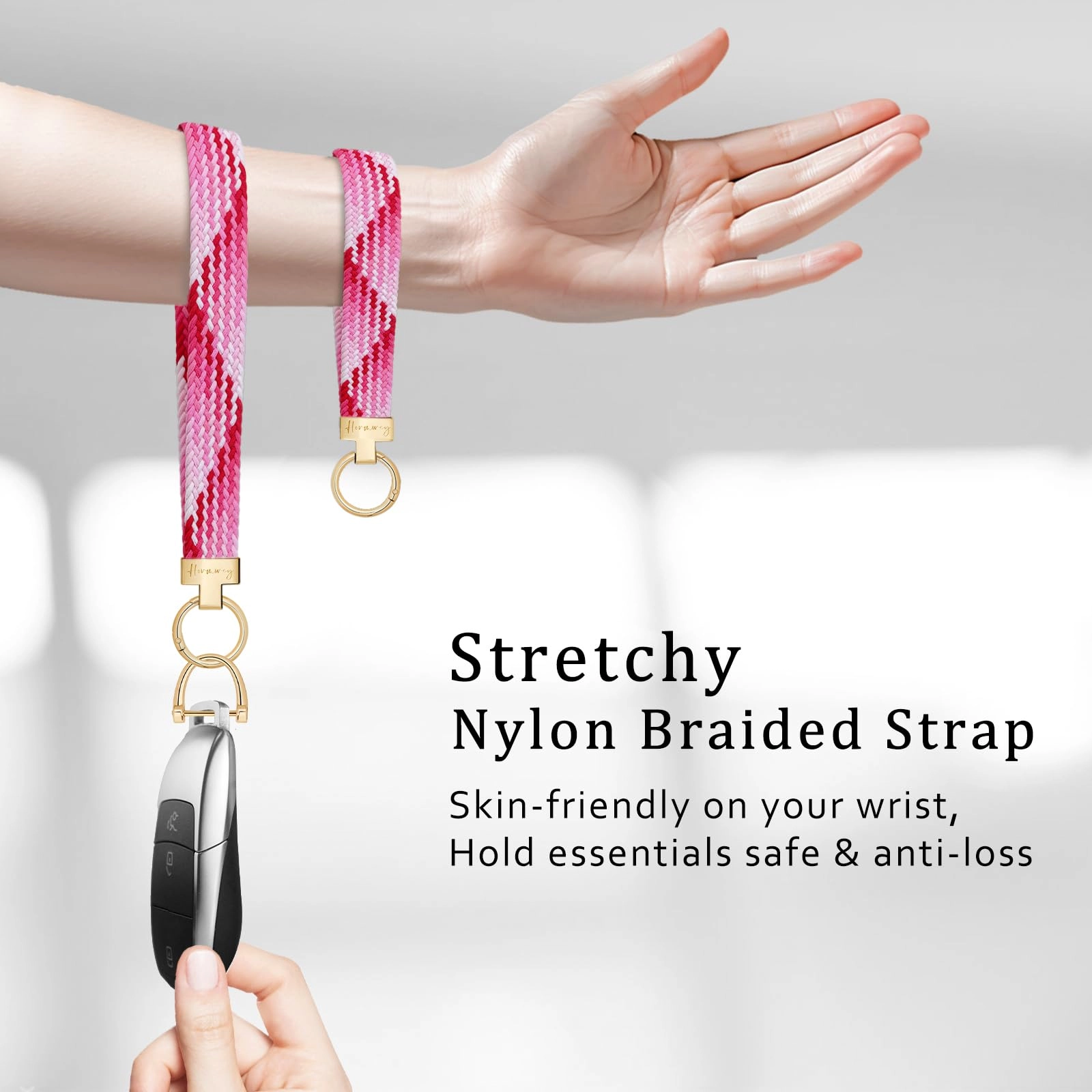 Elastic Wristlet Keychain - Fun