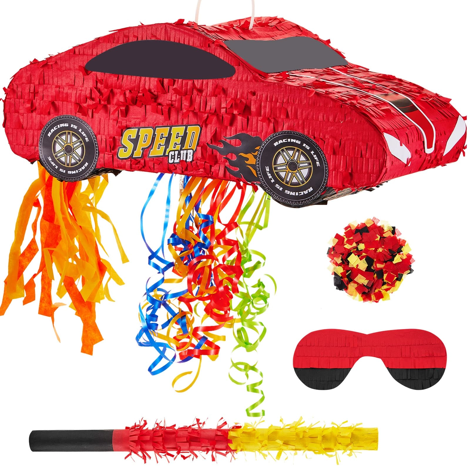 Lewtemi Race Car Piñata - Kid 4
