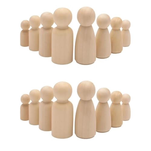 Wooden Peg Doll - 20 pcs