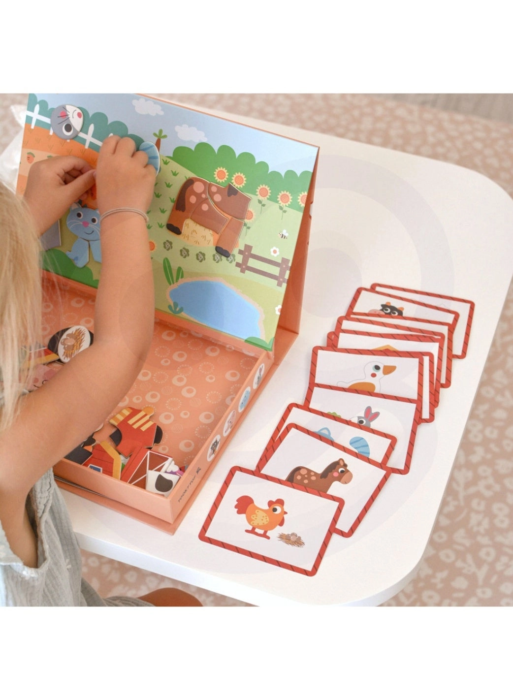 Farm Wooden Magnetic Box - Suitable for 3 years & above 73 Pcs