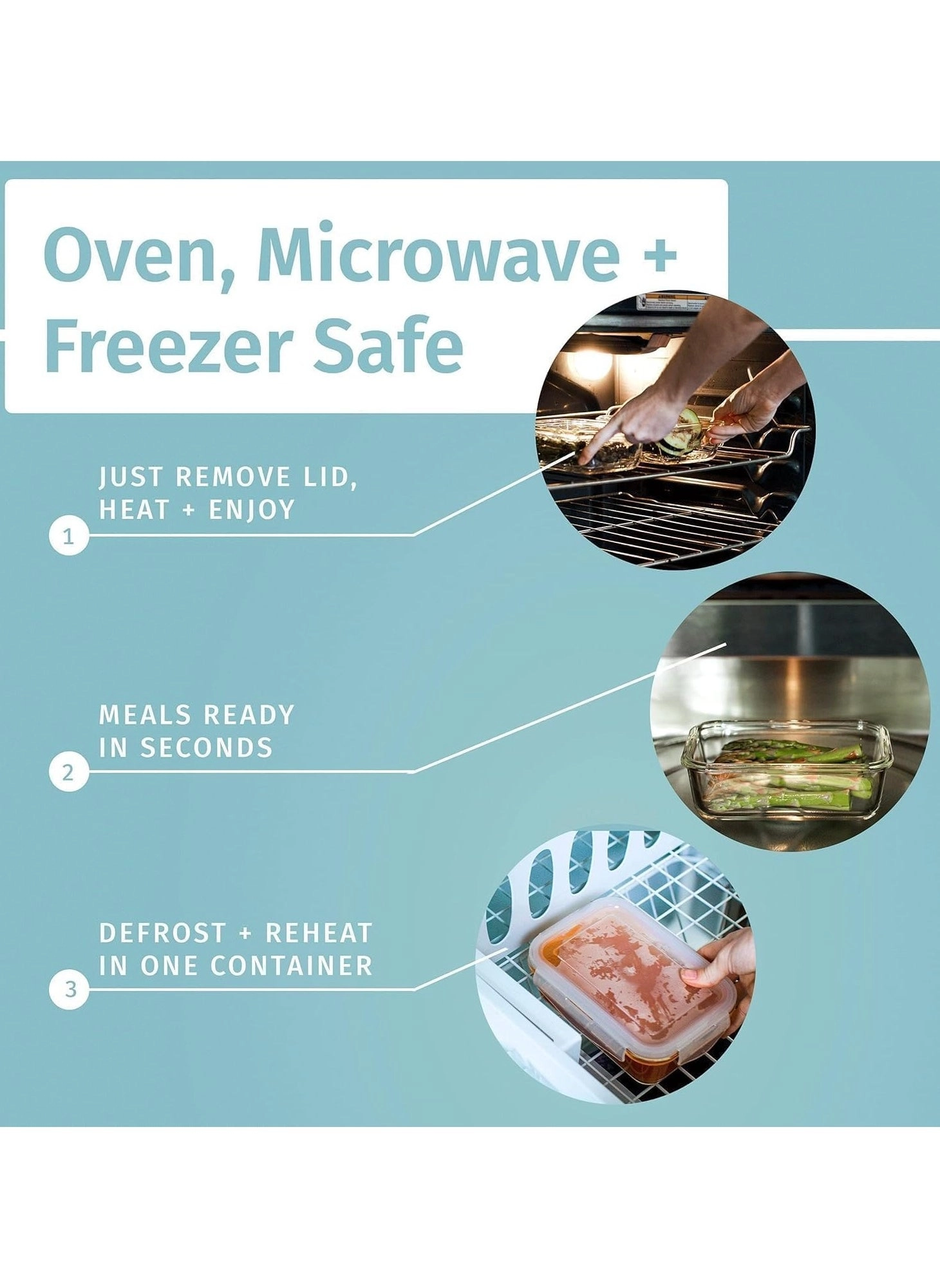 Glass Lunch Box Set - 24 piece(s) Microwave Safe Leakproof