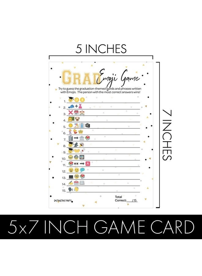 Graduation Emoji Game - English 25 Count