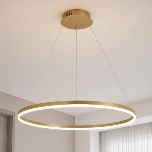 Modern Round LED Chandelier - 3000K–4000K–6000K Dimmable