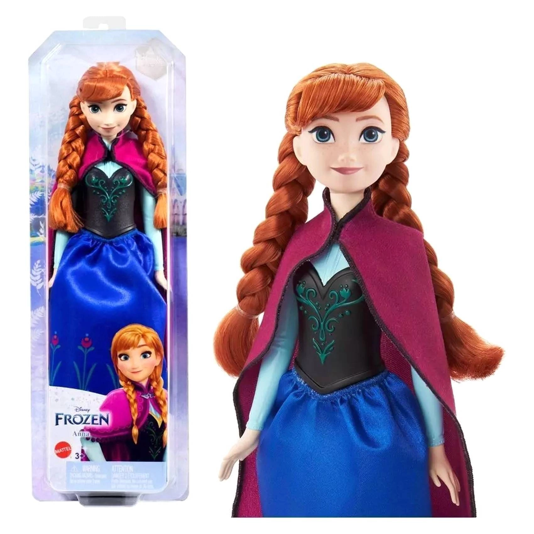 Anna Fashion Doll - 32.5 cm blue and purple travel outfit