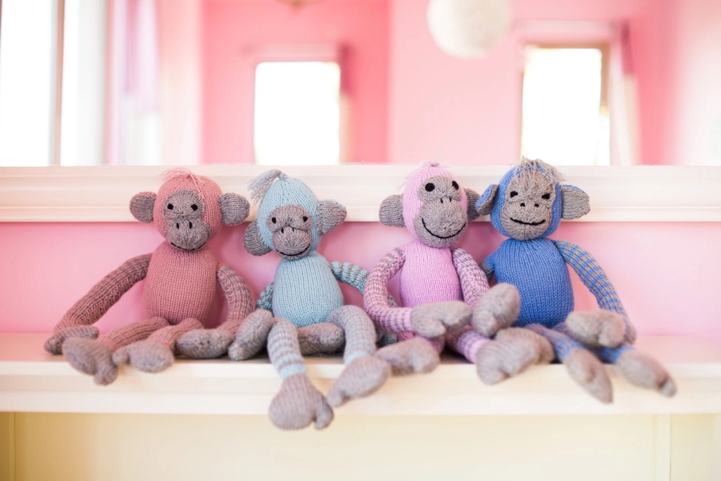 Monkey Wibbly Wobbly 60 cm Plush
