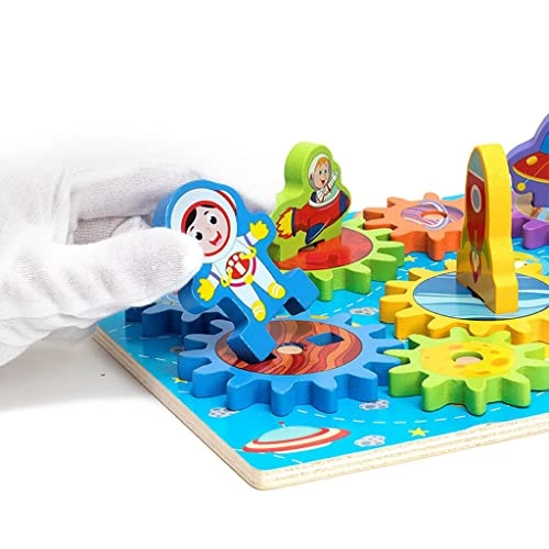 Gear Building Block Toy Set - 1pcs Board 10pcs Gears 5pcs Blocks