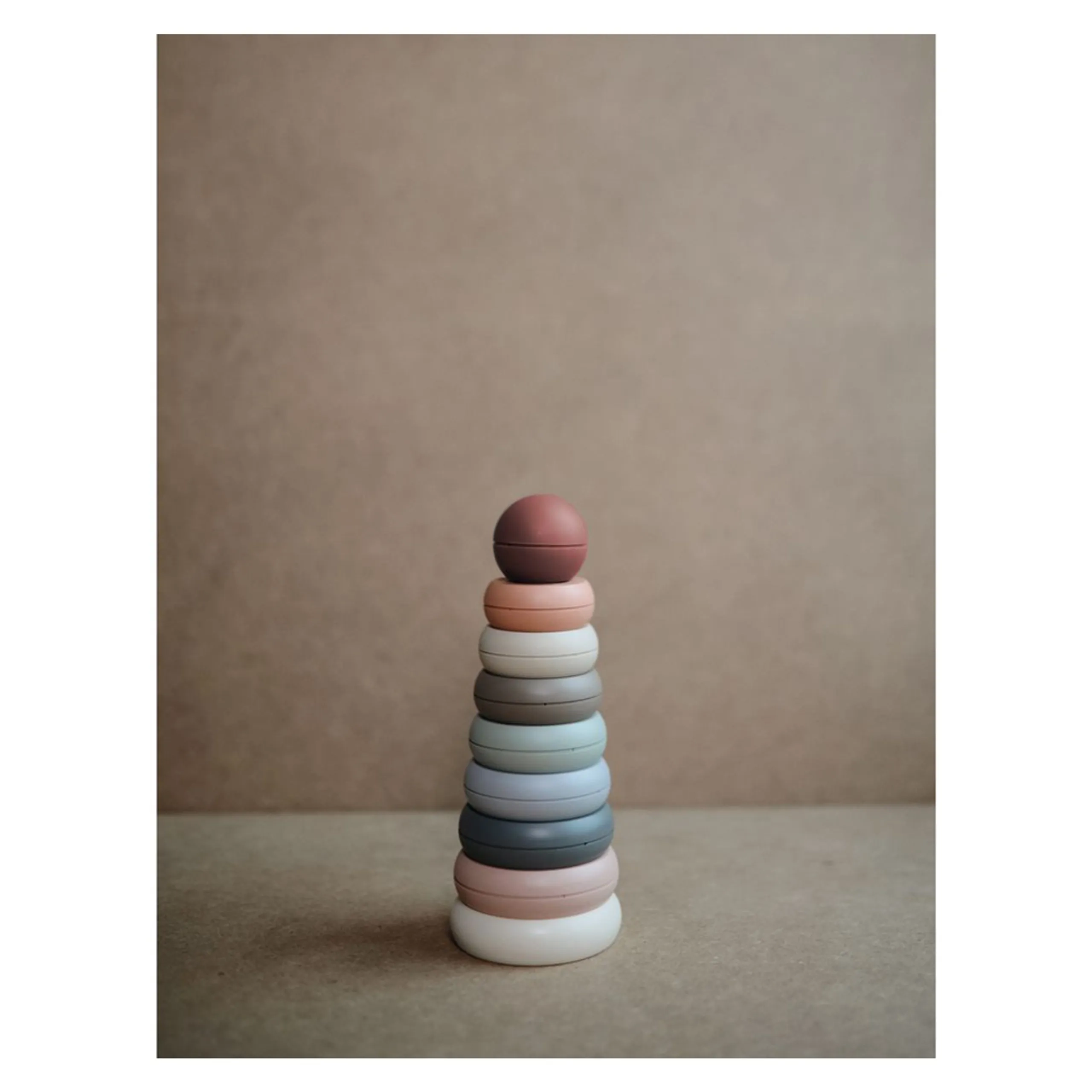 Ringtower - 3 months 100% non-toxic, BPA and phthalate free plastic Danish Hygge