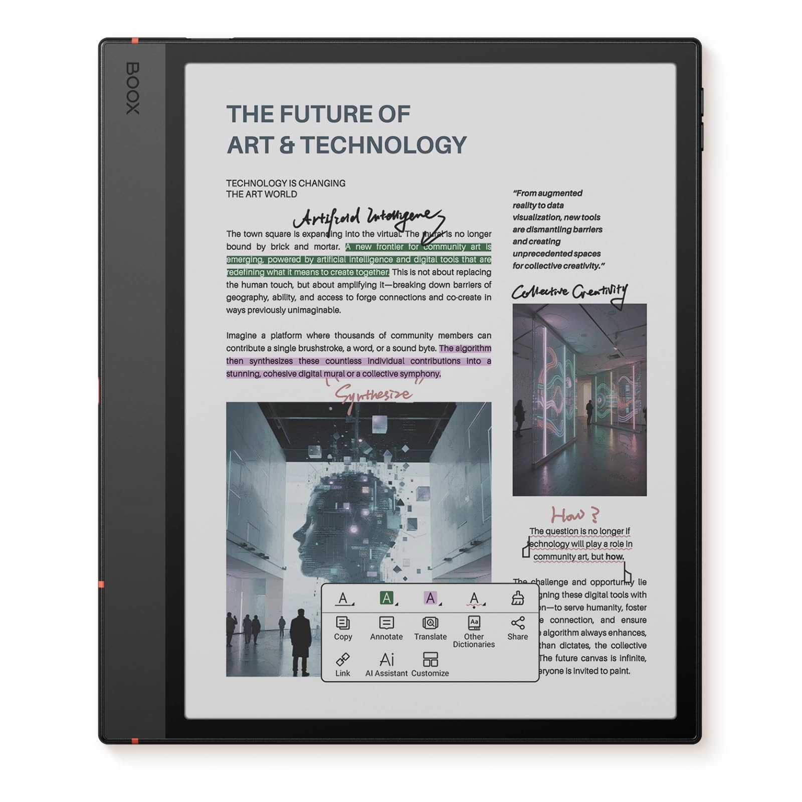 BOOX Note Air5 C - 10.3-inch 64GB + Case + Pen2 Pro + Extra Pen Tips