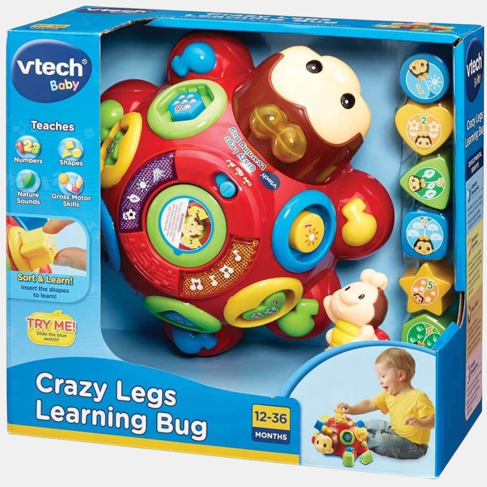 VTech Crazy Legs Learning Bugs - 1 years+