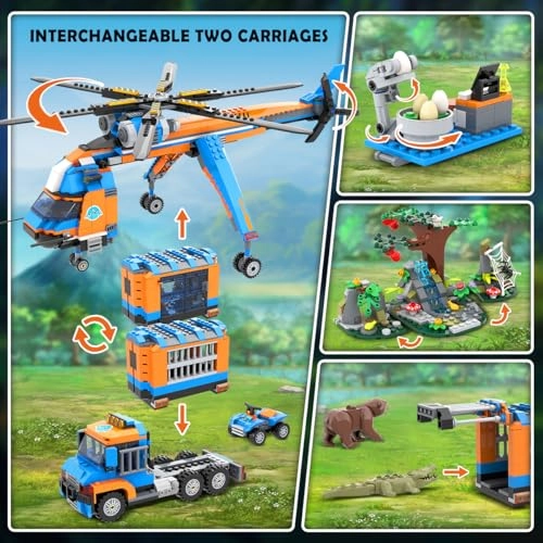 City Jungle Adventurer Helicopter - 1356 pcs