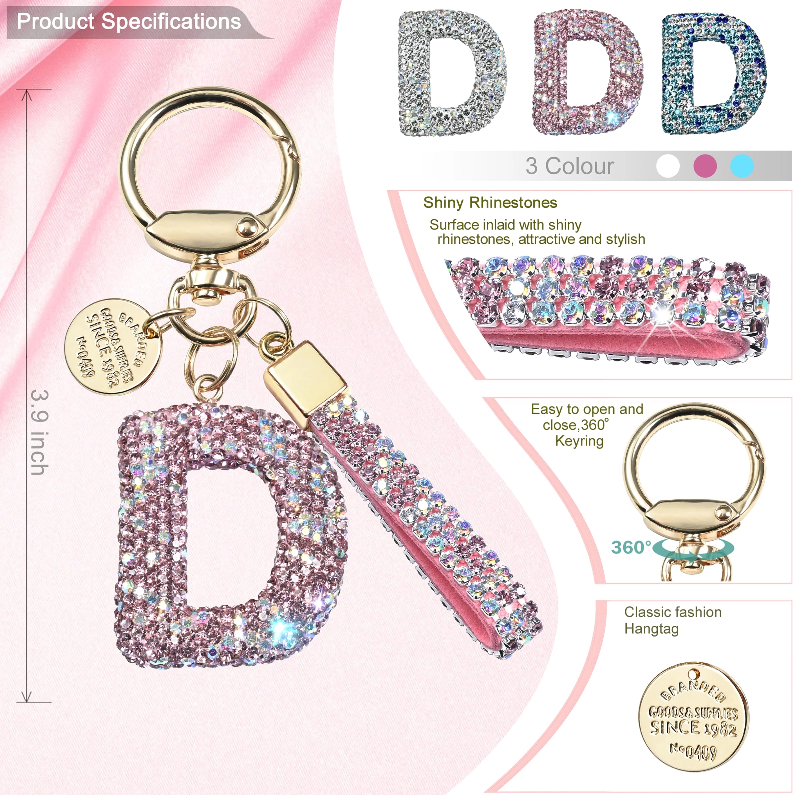 Initial Letter Keychain - Letter